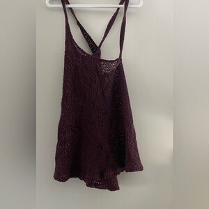 Free People knit coverup tank